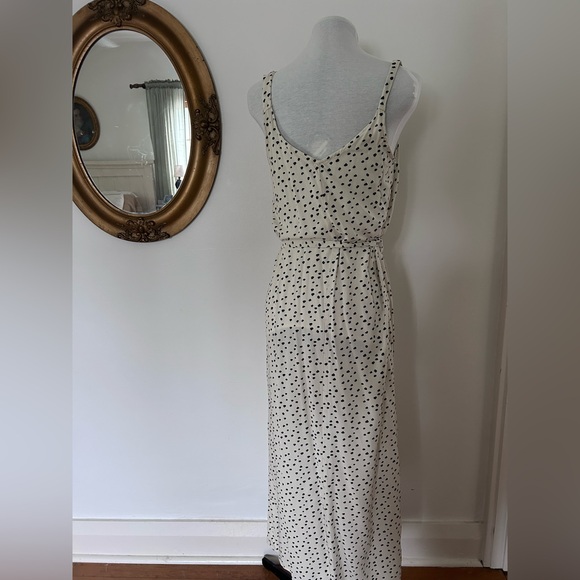 Printed Ankle Length Tie Up Dress with Slit Leg - Picture 3 of 5